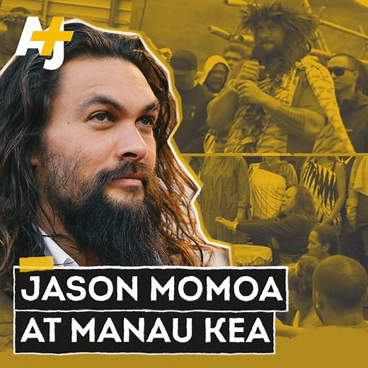 200K views · 2.5K reactions | Actor Jason Momoa joined Kanaka Maoli (Native Hawaiians) who are blocking the construction of the Thirty Meter Telescope. | AJ+ | Facebook