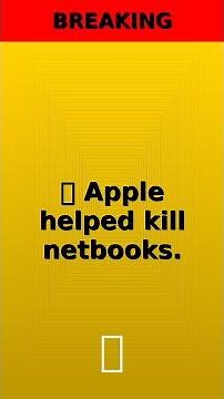 💯 Apple helped kill netbooks. Will it bring them back? - Full Story Here