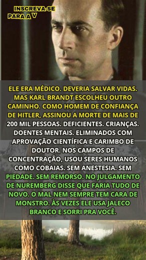 Karl Brandt: Como Um Doutor Virou Assassino em Massa #ww2 #história