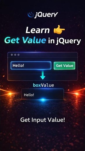 jQuery val() Method 🔥 Get Input Value Instantly #coding #shorts