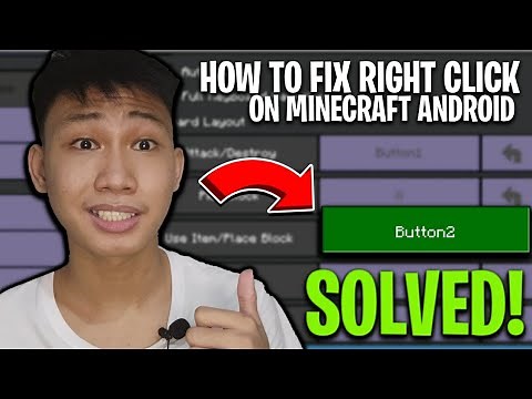 How To Fix Right Click On Android Cellphone || Minecraft Pocket Edition
