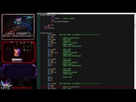 Z80 Lesson P98 - MaxTile software tilemap on the Spectrum NEXT - 4 color tiles