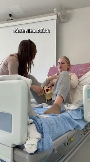 Hilarious Nursing School Birth Simulation 😂 #nursingschool