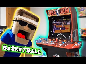 NBA JAM - Playing the Basketball Arcade Game from Arcade1up