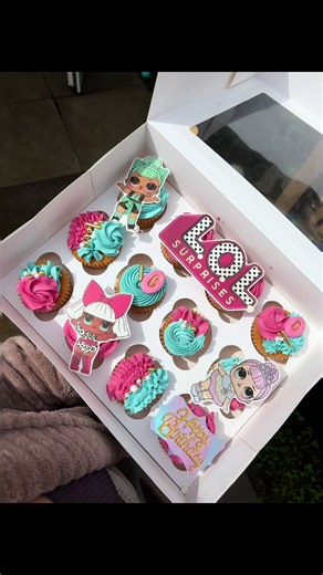 Obsessed with these lol cupcakes !!! ##baking #cupcakes #fyp #edinburgh #piping #loldoll
