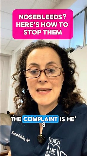 Nosebleeds! Here's what to do while waiting for your ENT appointment... #nosebleed #entdoctor