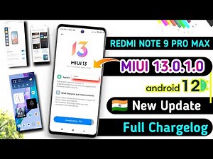 Redmi Note 9 Pro Max New Miui 13.0.1.0 Android 12 Top Features | Redmi Note 9 Pro Max Miui 13 Update