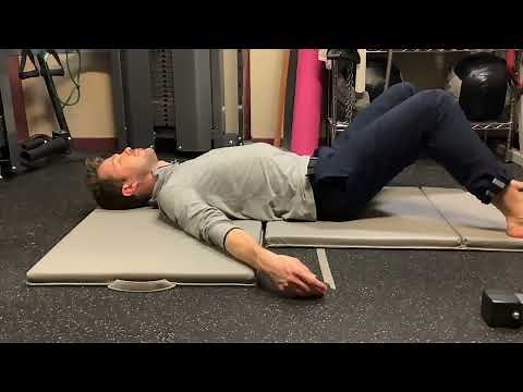 Inviting tremors into the hip region during TRE (Tension, Stress, and Trauma Releasing Exercises)