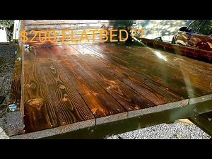 HOMEMADE WOOD FLATBED TRUCK BED BUILD