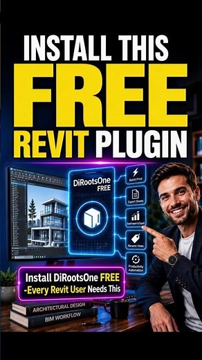 How to Install DiRootsOne in Revit (FREE Plugin) #shorts #autodeskrevit