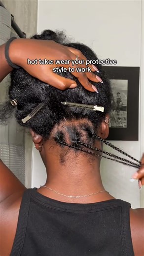 i think there are so many cute ways to style mini braids 🤎✨