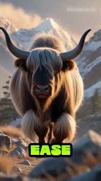 🐂❄️ Yak: The Shaggy Giant of the Himalayas! 🏔️🔥 #animals #animalfacts #Yak
