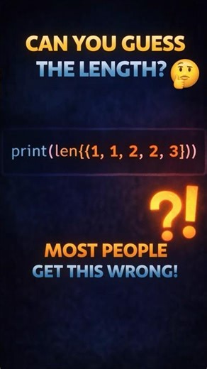 Python Removes Duplicates Automatically Explained in Tamil | Q58 #shorts #shortsfeed