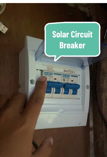 DC Solar Circuit Breaker sa small solar setup. #dccircuitbreaker #solarcircuit #solar Solar Circuit Breaker Small Solar Setup DC Circuit Breaker