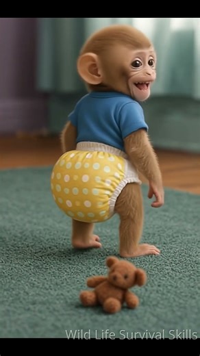 The Funniest Monkey Moment Caught on Camera.He Farted and Bursted Into Laughter! 😂🐒 #funny #comedy