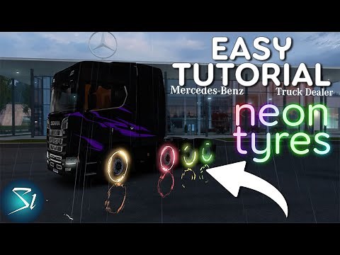 How to get any color Glowing Tires/wheels in ETS2/ATS | Easy Tutorial | Works in Convoy & TruckersMP