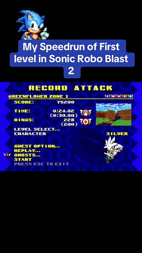 Speedrun of Sonic Robo Blast 2: First Level Gameplay
