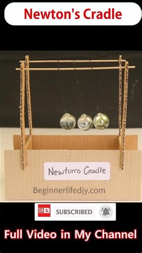 Magic Newton's Cradle DIY | Physics #physics #schoolproject #diy