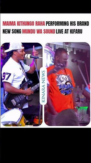 maima performing live his brand new song MUNDU WA SOUND