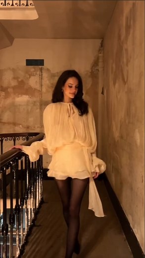 Miss Rosier Official ®️ on Instagram: "Ethereal beauty in motion ✨🌙 Thanks to @lauren.austin in EUGÉNIE FULLY-PLEATED RUFFLED MINI DRESS IN NEUTRALS 🤍 #missrosier #missrosierofficial #womenfashion #artisticdresses #ruffleddress"
