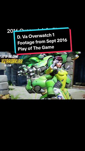 Overwatch 1 gameplay from Sept. 2016 popped up in my memories. I'm pretty sure I held my phone camera as still as can be to record this cause it has the scan lines lol. #overwatch #dvaoverwatch #dva #overwatchog #shooter #overwatchclip #dvacosplay #dva #mecha #playofthegame #orginaloverwatch