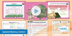 PlanIt Maths Year 6 Measurement Lesson Pack 12: Converting Miles and Kilometres