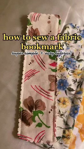 Easy Beginner's Fabric Bookmark Sewing Tutorial