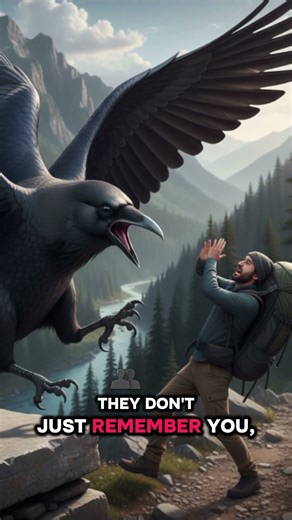Can a Crow Recognize You? (The Scary Truth) #shorts #animals #birds #crow #viral #facts