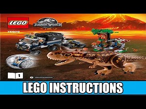 LEGO Instructions - Jurassic World - 75929 - Carnotaurus Gyrosphere Escape - Fallen Kingdom (Book 1)