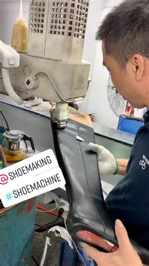 Shoe machine making factory on TikTok
