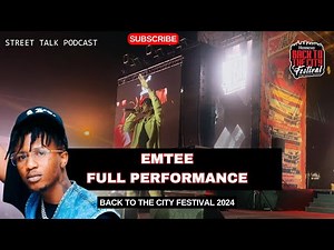 EMTEE Live 🔥 Full Performance at Back to the City Festival 2024!