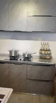 Budget Custom Modular SUS 304 Stainless Steel Kitchen Cabinet