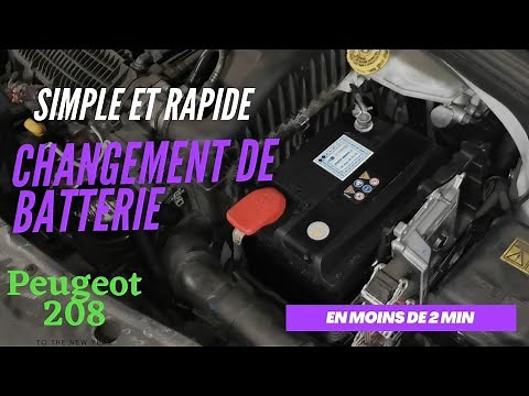 Peugeot 208 battery change