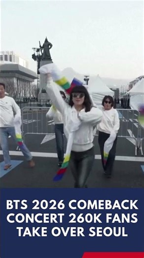 BTS 2026 Comeback Concert 260K Fans Take Over Seoul #btsconcert #bts2026 #btsshorts