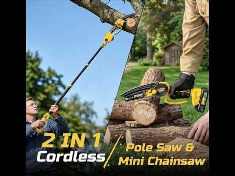 This Cordless POLE SAW Is A Homeowner's Dream -- Works Like A Charm | IMOUMLIVE