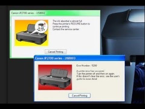 Cara Mengatasi Error 5200 canon Ip 2770 Ink Absorber Full