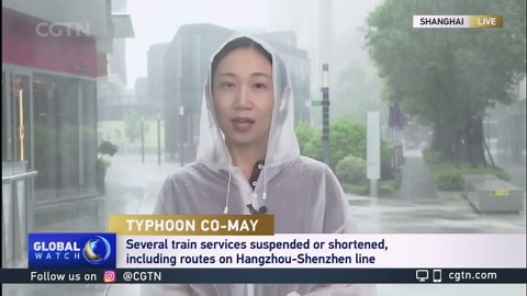 Typhoon Co-May lands in Zhejiang and Shanghai, brings torrential rain