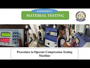 Procedure To Operate Compression Testing Machine || GP Boudh || Material Testing Lab || CE Lab