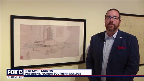 Above the architecture at Florida Southern College