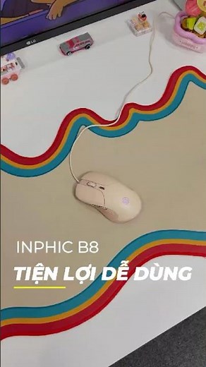 The best computer mouse under 200K VND? Inphic B8 – compact, smooth, quiet clicks! #shorts