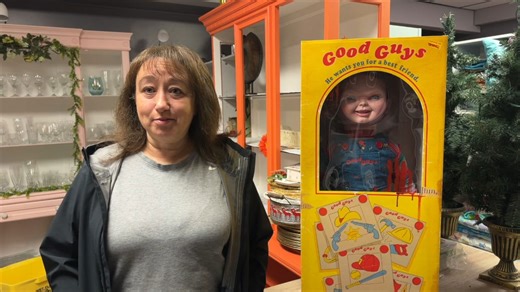 This terrifying doll is an unlikely financial lifeline for a Wabush animal shelter