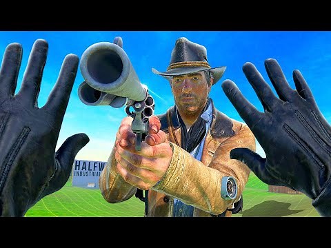 Playing Red Dead Redemption 2 in Virtual Reality - Bonelab VR Mods