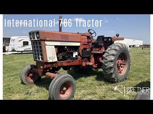 International 766 Tractor- Selling at our Fall 2023 Online-Only Machinery Consignment