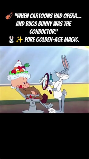 HistoryTeller11 on Instagram: "🎬 Rabbit of Seville” is a classic 1950 Warner Bros. Looney Tunes theatrical cartoon short that features Bugs Bunny and Elmer Fudd. The plot and non-stop slapstick humor are paced musically around the overture to Italian composer Gioachino Rossini’s 1816 opera buffa, The Barber of Seville. The cartoon opens with Elmer Fudd chasing Bugs Bunny into the backstage area of the Hollywood Bowl, where an audience is waiting to see a performance of The Barber of Seville. Bu