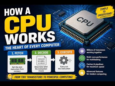 How CPUs Work: From Transistors to Modern Processors Explained #cpu #alu #register #cache #pc