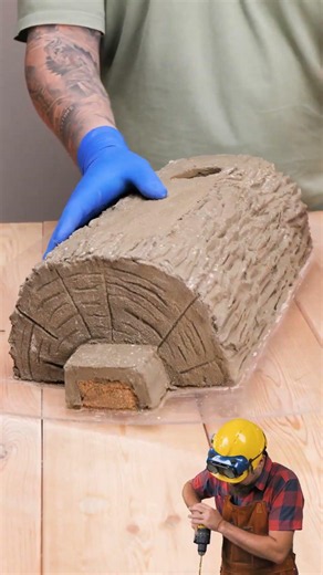 Creative DIY Fake Log for Unique Home Decor! Butch REACTS to Clever Hacks