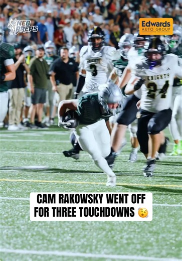 Lincoln Southwest’s Cam Rakowsky scored three rushing touchdowns on 21 carries for 148 yards, helping lead the Silver Hawks to a 26-23 win over cross-town rival Lincoln Southeast. #nebpreps #nebraska #football