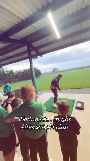 Wednesday afterschool club Driving range fun this afternoon…...