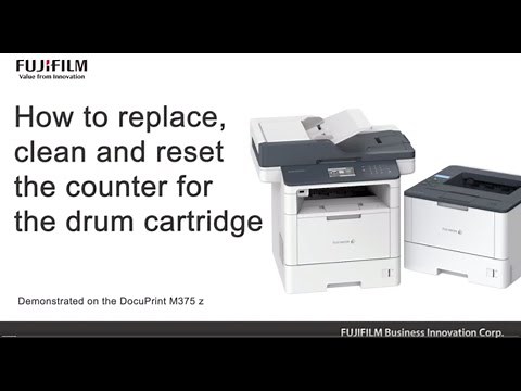How to replace, clean and reset the counter for the drum Cartridge