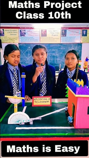 Maths Project Class 10 | Trigonometry Working Model #youtubeshorts #shorts #trending #math